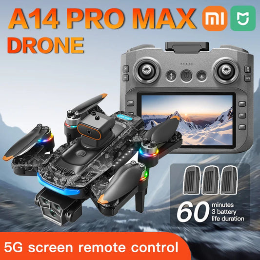 Xiaomi Mijia A14 ProMax Drone 8K HD Camera Quadcopter with Screen 5G WIFI Aerial Photography Obstacle Brushless Remote Control Techelectronicx
