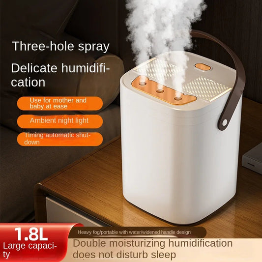 1.8L Household Aroma Humidifier Fragrance diffuser Large Capacity USB Charging Triple Sprayer 3 Modes Cycle Atomizer Ultrasonic Techelectronicx