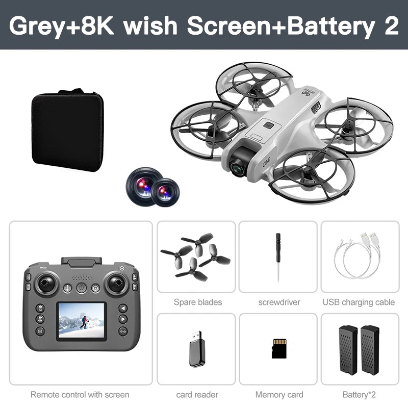 Xiaomi V666 Mini Drone 4K Professional Aerial 8k Dual Camera Intelligent obstacle avoidance  Brushless Quadcopter Kid RC Toy Techelectronicx