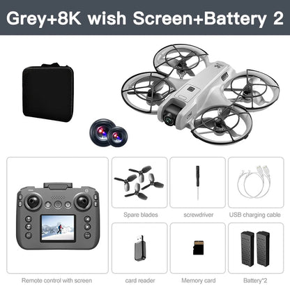 Xiaomi V666 Mini Drone 4K Professional Aerial 8k Dual Camera Intelligent obstacle avoidance  Brushless Quadcopter Kid RC Toy Techelectronicx