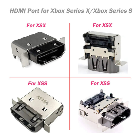 1-10pcs XSS XSX HDMI Port Connector Socket for Xbox Series X / Xbox Series S Replacement HDMI-Compatible Port Socket Connector Techelectronicx