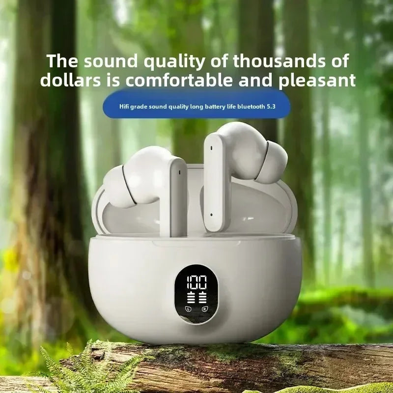 895B Wireless Headsets Bluetooth Earphone 5.3 ENC Earbuds LED Power Display TWS Sport Headphone with Mic for Smart Phone TechElect