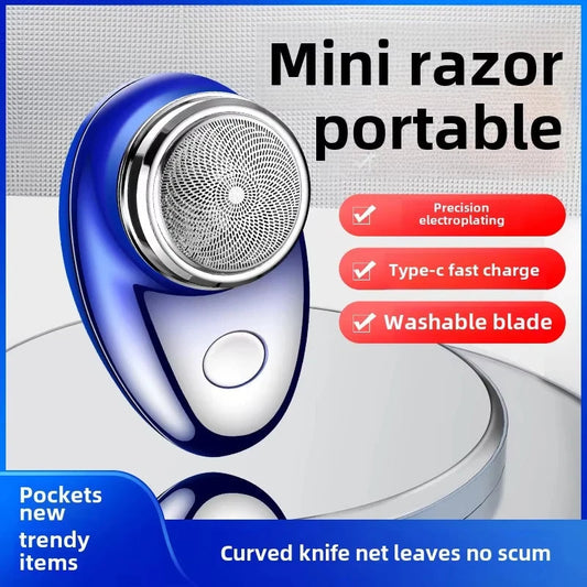 061 Men's USB Electric Mini Shaver, Wet and Dry Dual Use Rechargeable Car Shaver, Home Travel Shaver Techelectronicx