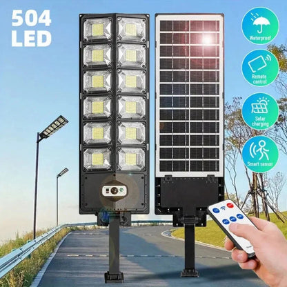 100000LM Ultra Powerful Solar Lamp With Remote Control Outdoor Solar Induction Street Yard Light IP65 Waterproof Garden Lights Techelectronicx