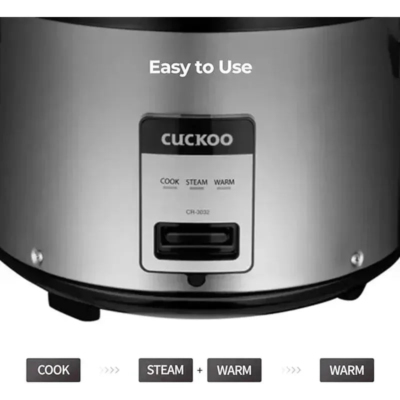 ZAWQCUCKOO Commercial Capacity Rice Cooker 30 Cup/7.5 Qt.(Uncooked) 60 Cup/15 Qt.(Cooked) Superior Durability Stainless St,Ali Techelectronicx