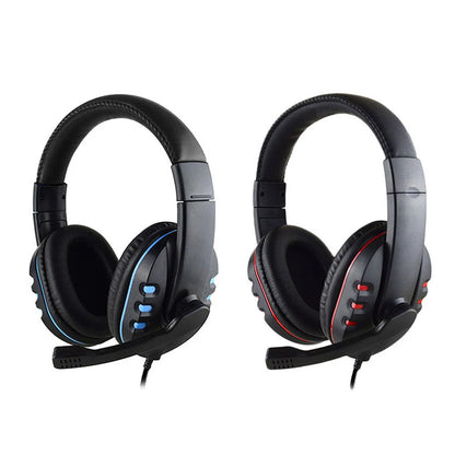 Headphones 3.5mm Wired Gaming Headset Earphones Music For PS4 Play Station 4 Game PC Chat computer With Microphone - TechElect