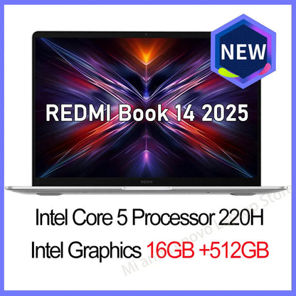 【World Premiere】REDMI Book 14 2025 NEW C5-220H 16G/32G+512GB/1TB 2.8K 120Hz Screen Techelectronicx