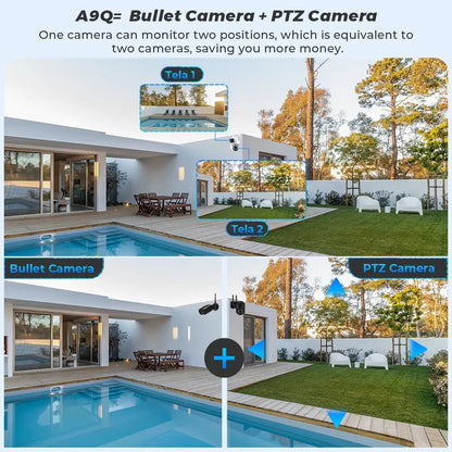 BESDER 4K 8MP Wifi Camera PTZ Outdoor Dual Screen Human Detection Dual Lenses 10MP Security Protection IP Camera Audio O-Kam Pro TechElect