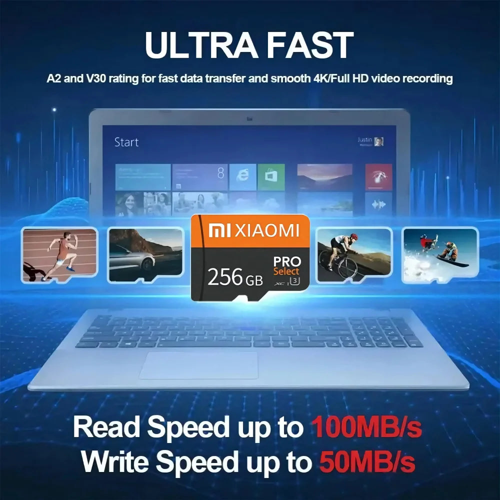 Xiaomi 2TB 1TB Micro Memory Card Class10 A2 Micro TF SD Card 128GB 512GB Cartao De Memoria SD Card For Camera Nintendo Switch PC Techelectronicx