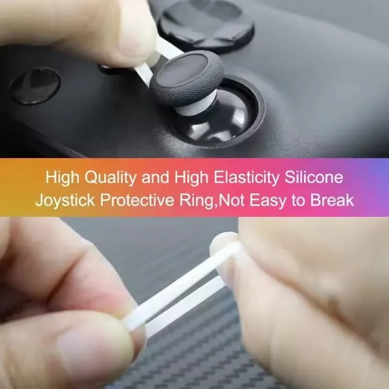 12/2X For Steam Deck Game Joystick Rocker Protector Ring Silicone Elastic Cover For Xbox PS4 PS5 VR2 Controller Game Accessories Techelectronicx
