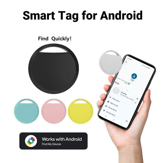 1/ 4PCS Bluetooth GPS Tracker Work With Android Google Find My App Key Finder Pet Locator Smart Tag for Xiaomi Samsung Phones Techelectronicx