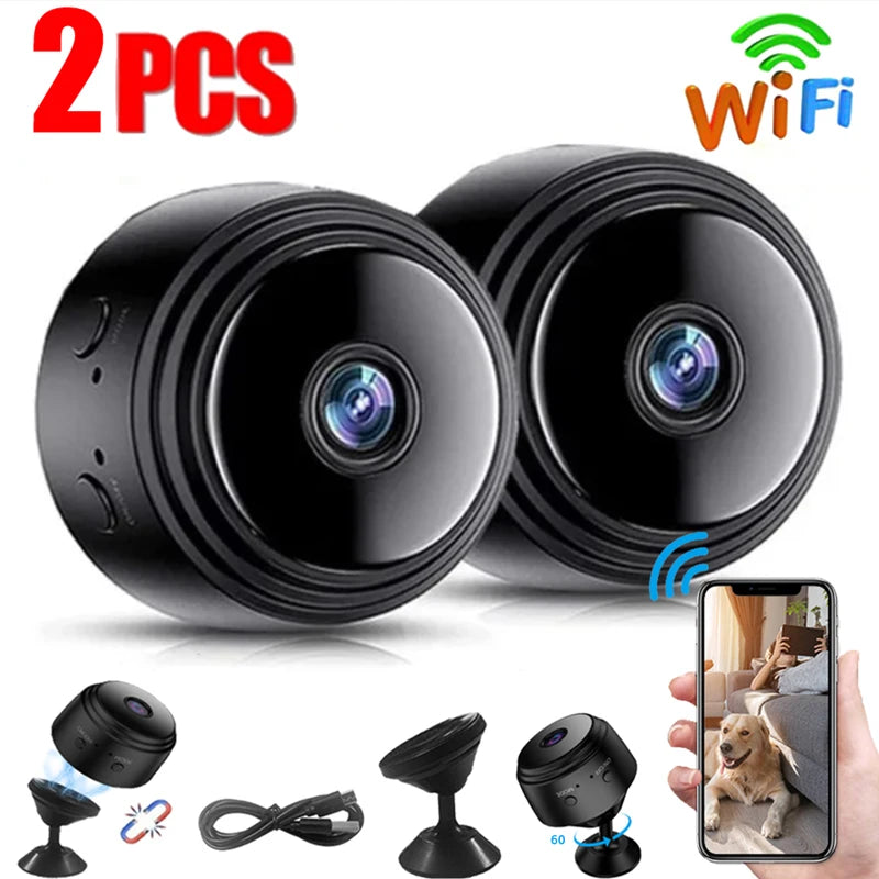 2pcs A9 Mini Camera Wifi Wireless IP Security Video Camcorders Night Vision Mobile Camera Video HD 1080P Surveillance Smart Home TechElect