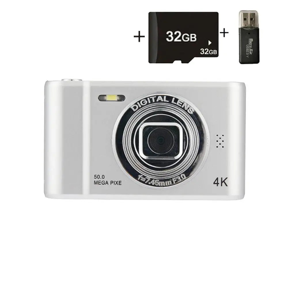 Xiaomi 4K Digital Camera Travel Selfie Camara 50MP HD Dual Lens Zoom Photography Screen Entry-Level Kids Campus Mini Retro Cam - TechElect