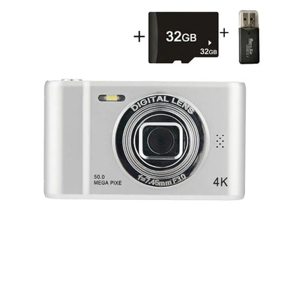 Xiaomi 4K Digital Camera Travel Selfie Camara 50MP HD Dual Lens Zoom Photography Screen Entry-Level Kids Campus Mini Retro Cam - TechElect
