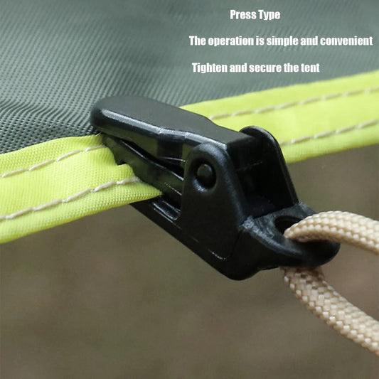 1/5/10PcsTarpaulin Clip Tent Canopy Clip Buckle Outdoor Wind Rope Clamps Reusable Awning Mountaineering Camping Accessories TechElect
