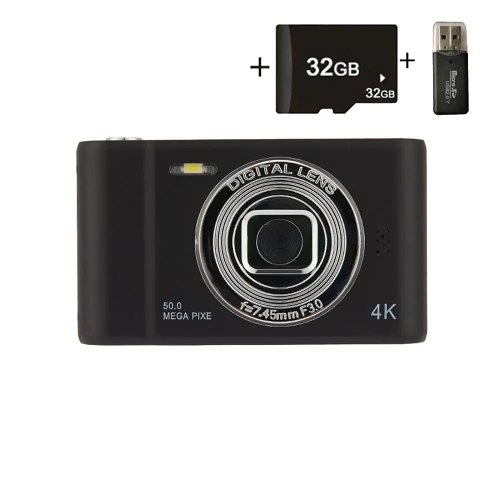 Xiaomi 4K Digital Camera Travel Selfie Camara 50MP HD Dual Lens Zoom Photography Screen Entry-Level Kids Campus Mini Retro Cam - TechElect