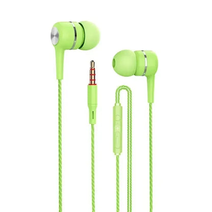 3.5mm Wired Earphone In Ear Headset HIFI Heavy Bass Earbuds Monitor Sports Headset Stereo Music Gaming Headphone with Microphone - TechElect
