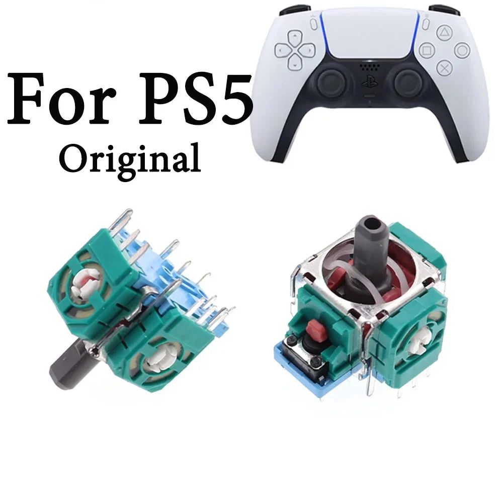 10pcs 3D Analog Joystick for PS4 Sensor Module Thumb Stick Replacement Parts for PS5 Gamepad Controller Accessory Repair parts Techelectronicx