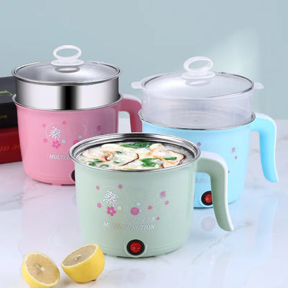 Multifunction Electric Cooker Hot Pot 1-2 People Heating Pan Multi Ramen Pot Machine Mini Rice Cook Kitchen Appliance Korea 220V TechElect