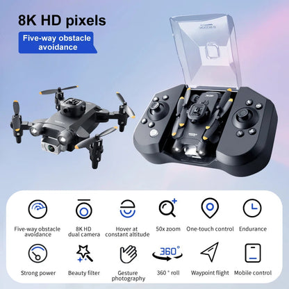 XIAOMI V30 Mini Drone with Camera HD 4K 1080P FPV RC Drones Profesional 4DRC Five-sided Obstacle Avoidance Helicopter Drone Toy Techelectronicx
