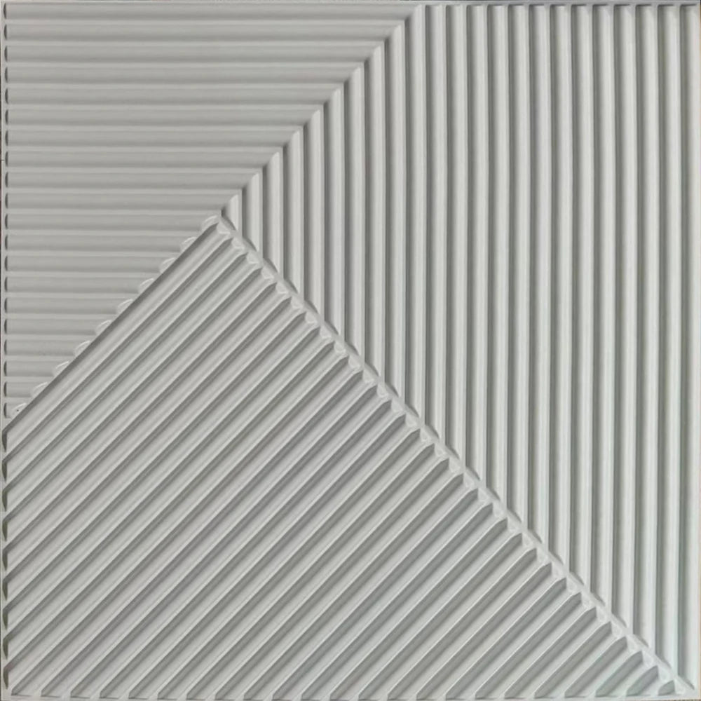 10pcs Diamond Design Decorated 3D Wallpanel, 30cmx30cm Matte White/Black, Diy Home Decoration Wallboard Techelectronicx