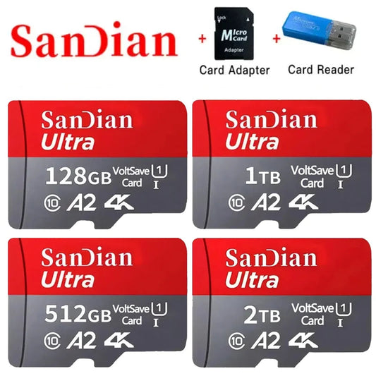 Original SD Card 2TB Large Capacity Memory Card 128GB/256GB Mini TF Card 512GB High Speed Flash Card for PC/Desktops/Mac/Cameras Techelectronicx