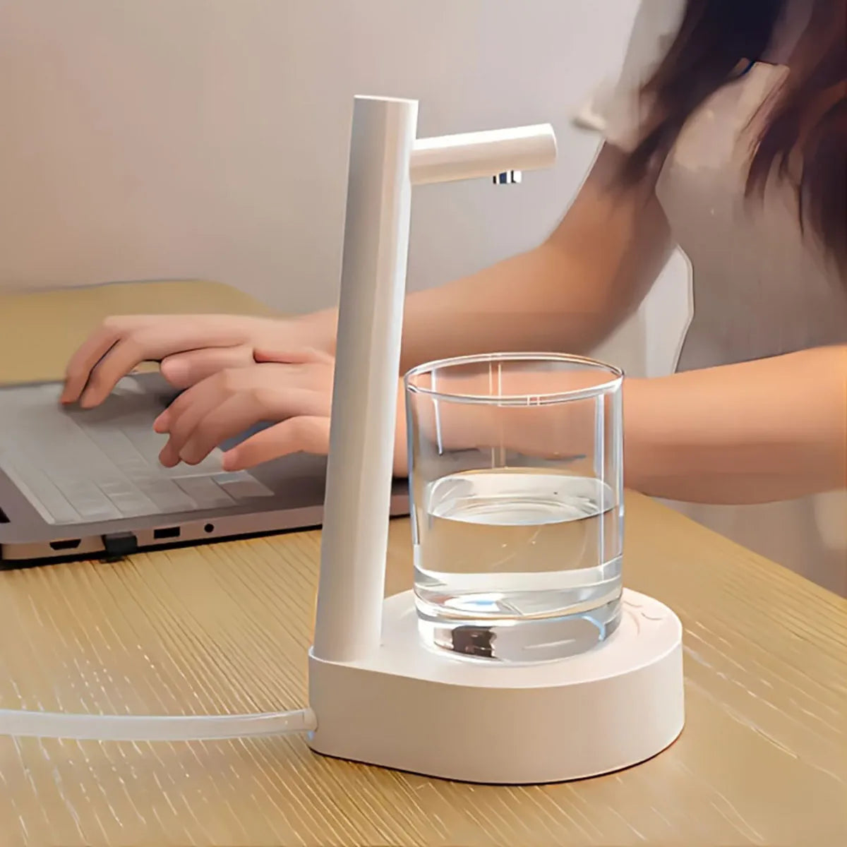 1 USB rechargeable smart desktop water pump, bucket type electric water dispenser, automatic small water pump, suitable for outd TechElect