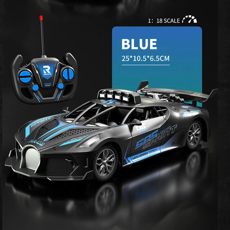 1/18 Rc Car High Speed Drift Sport Cars Remote Control Vehicle Sports Racing Car Toy Model Children Toys for Boys Birthday Gifts Techelectronicx