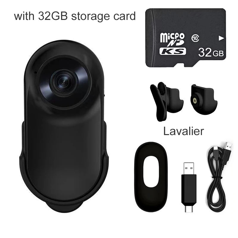 1080P Action Camera 1080P Portable Versatile Mount Anywhere for Travel Pets Ride Sport Vlog Mini Wireless Camera with Carry box Tech Electronics