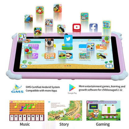 2025 New 7 Inch Cartoon Pattern Kids' tablet Quad Core 4GB+64GB ROM Android 13 Learning Education Games Tablets Children's Gifts Techelectronicx