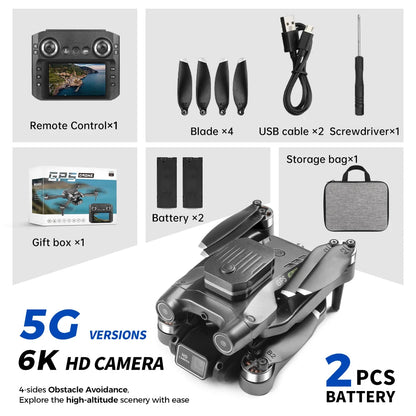 【TYRC H23】Rc Camera drone 6K professional high-definition With screen camera long-lasting brushless motor obstacle avoidance Techelectronicx