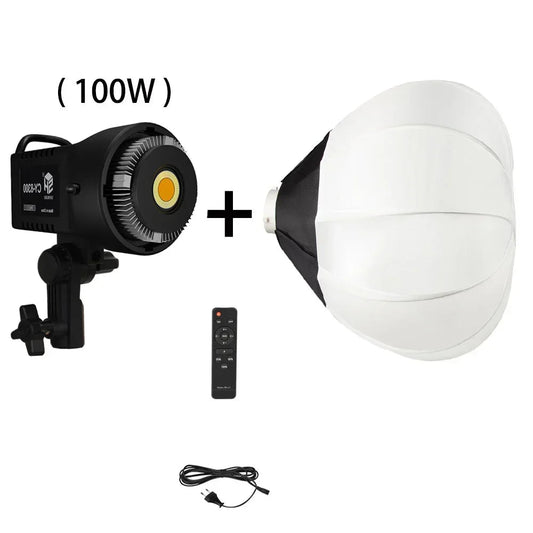 100W Photography LED Video Light  Daylight-Balanced Sun Lamp for Portrait Flash Studio Accessories Youtube Live Techelectronicx