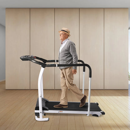 Home Treadmill – 0HP Motor, 0.3-7 MPH Speed, Adjustable Slopes, Anti-Slip Running Belt, 220lbs Capacity for Home Use TechElect