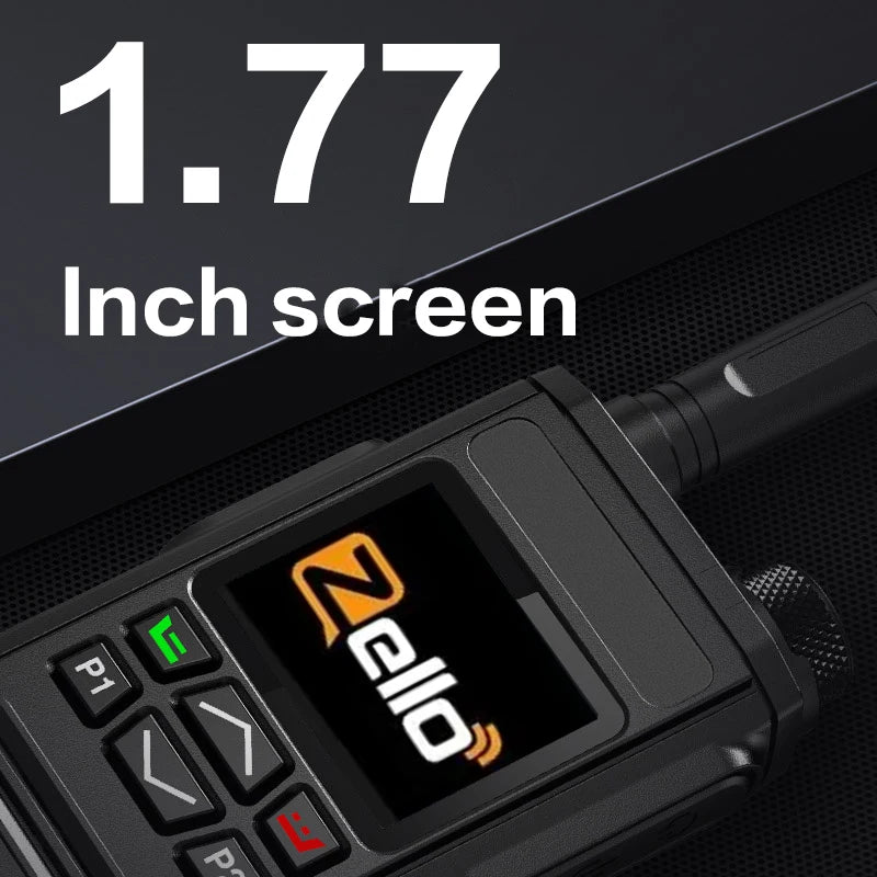 Zello 4G LTE&WiFi POC walkie Talkie - Bluetooth Connection, Long Battery Life, Fast Charging, Essential for Professional Outdoor Techelectronicx