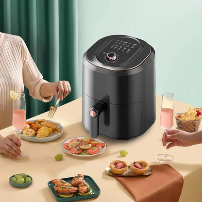 Air Fryer,Smart Compact 7.5L Oil-Free Electric Air Fryers, Timer and Temperature Control, 200°F Digital Airfryer with Flavor-Loc TechElect