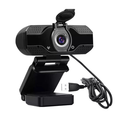 1080P Manual Focus Computer Camera HD Webcam For PC Laptop Crystal Clear Video Auto-installation Multi-angle Tripod Techelectronicx