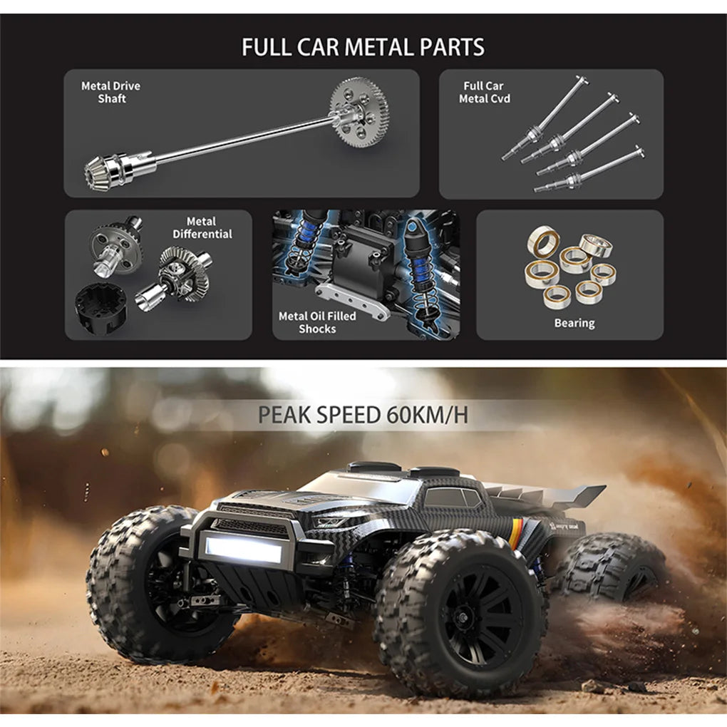 1/12 MJX Hyper Go 12212  2.4G Brushless High-speed RC Car 58KMH Off-Road Truck Remote-Controlled Vehicle Adults and Children Toy Techelectronicx