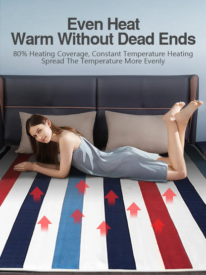 110/220V Electric Blanket Thicker Heaters Electrica Smart Control Heated Blanket Winter Carpet Mat for Home Bedroom Use TechElect