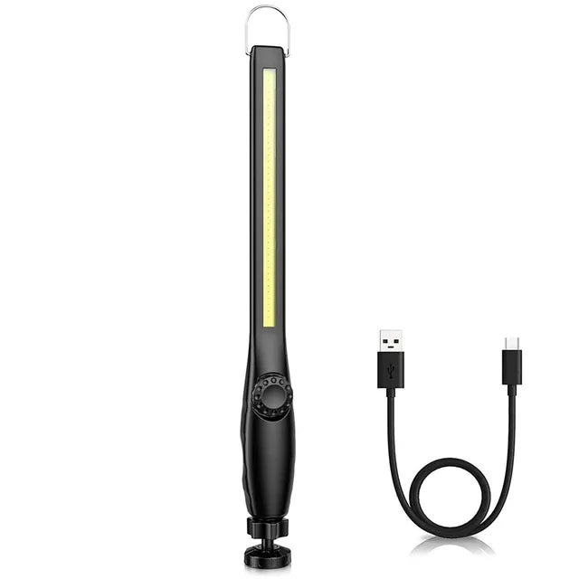 1-10pcs COB LED Flashlight Magnetic Work Light USB Rechargeable Torch Portable Lantern Inspection Light Camping Car Repair Lamp Techelectronicx