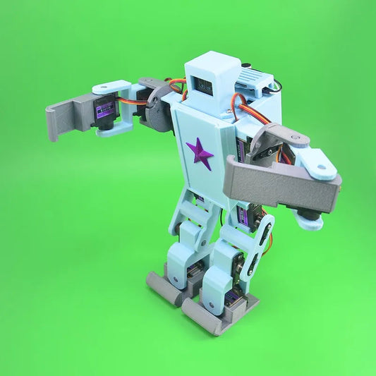 12 DOF Humanoid Robot With Voice Controller Smart Toy for Arduino Open Source Mixly Graphical Programming TechElect