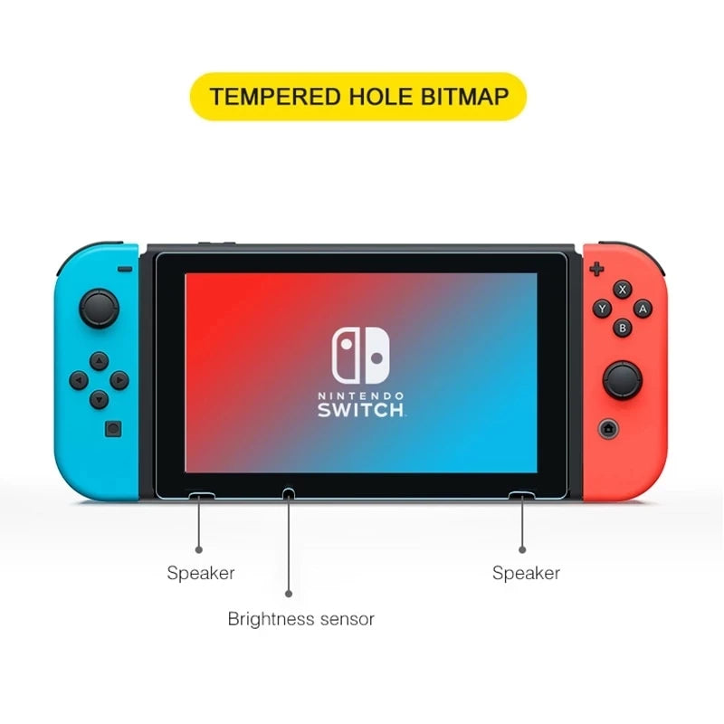 1/2/3PCS Tempered Glass for Nintendo Switch OLED 3 Pieces Screen Protector Film for Nintendo Switch Switch Lite Protective Glass Techelectronicx