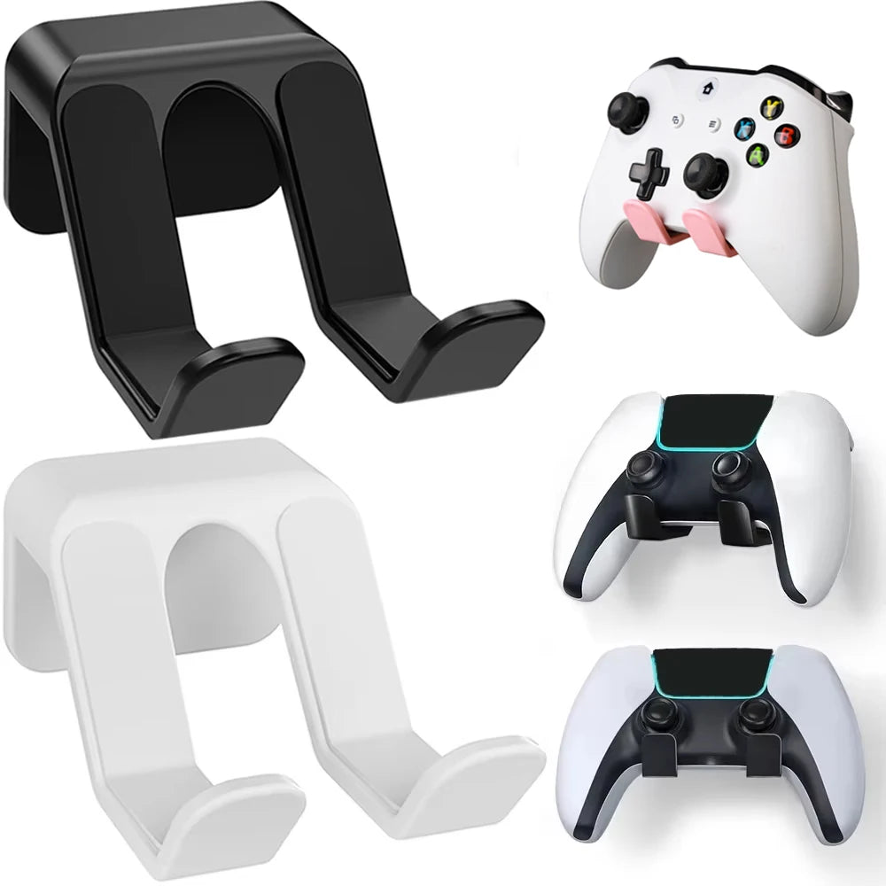 Wall Mount Rack Bracket For Switch Pro/PS5/PS4/Xbox One Game Controller Headphone Headset Stand Hanger Holder Gaming Accessories Techelectronicx