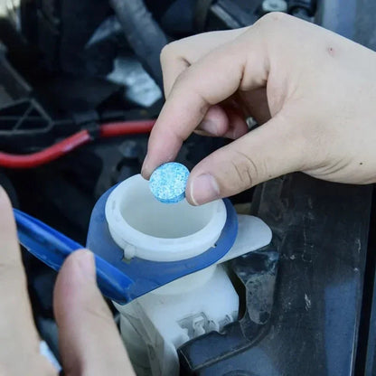 ‌All-Season Windshield Washer Effervescent Tablet (Solid Concentrate) Shellac-Free Formula Techelectronicx