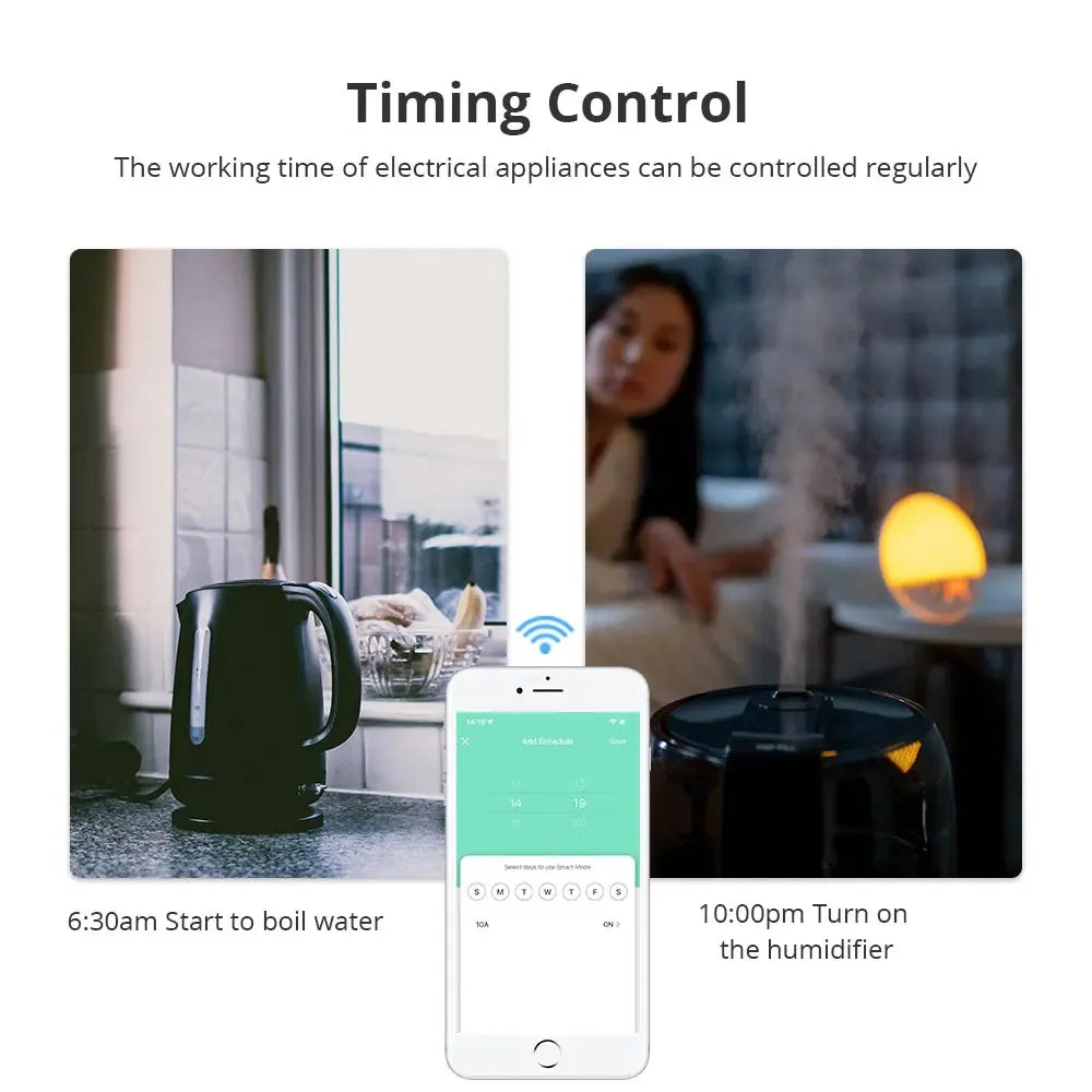 Zemismart Zigbee Smart Socket - Voice Control with Alexa & Google Home, Compatible with Tuya, 10A/20A for Brazil Outlets TechElect
