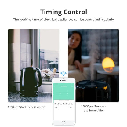 Zemismart Zigbee Smart Socket - Voice Control with Alexa & Google Home, Compatible with Tuya, 10A/20A for Brazil Outlets TechElect
