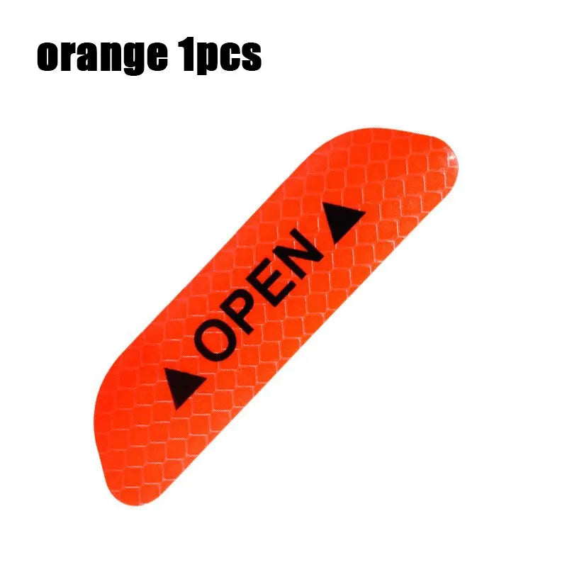 1/4PCS Car Door Reflective Sticker Safety Opening Warning Reflective Tape Car Accessories Interior Exterior Reflector Techelectronicx
