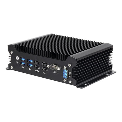 XCY Fanless IoT Industrial Mini PC Intel Core i5-1235U 2x COM RS232 2x LAN 8x USB WiFi SIM 4G LTE Windows 10/11 Linux PXE WOL Techelectronicx