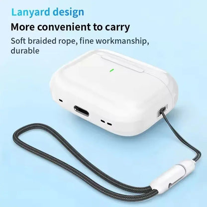 Airs Pro True Wireless Bluetooth Earphones Headphones Bin Lanyard HiFi Sound Low Latency Noise Reduction Earbuds for IOS Android - TechElect