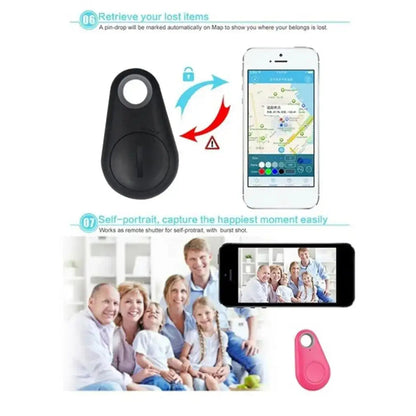 1-5pcs Wireless Mini GPS Tracker Anti-lost Alarm Key Child Bag Wallet Finder Bluetooth APP Locator Smart Tag For Ios and Android Techelectronicx