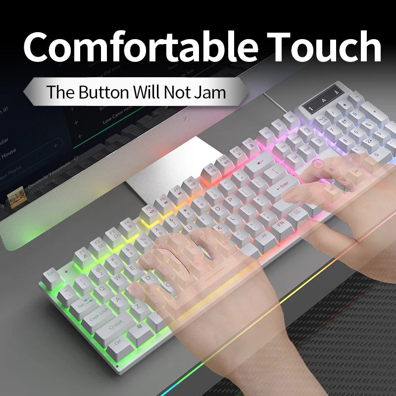 YINDIAO Keyboard Gaming Wired Laptop Desktops PC Computer Office Accessories Low Profile Gamer Keyboards With Numpad Techelectronicx